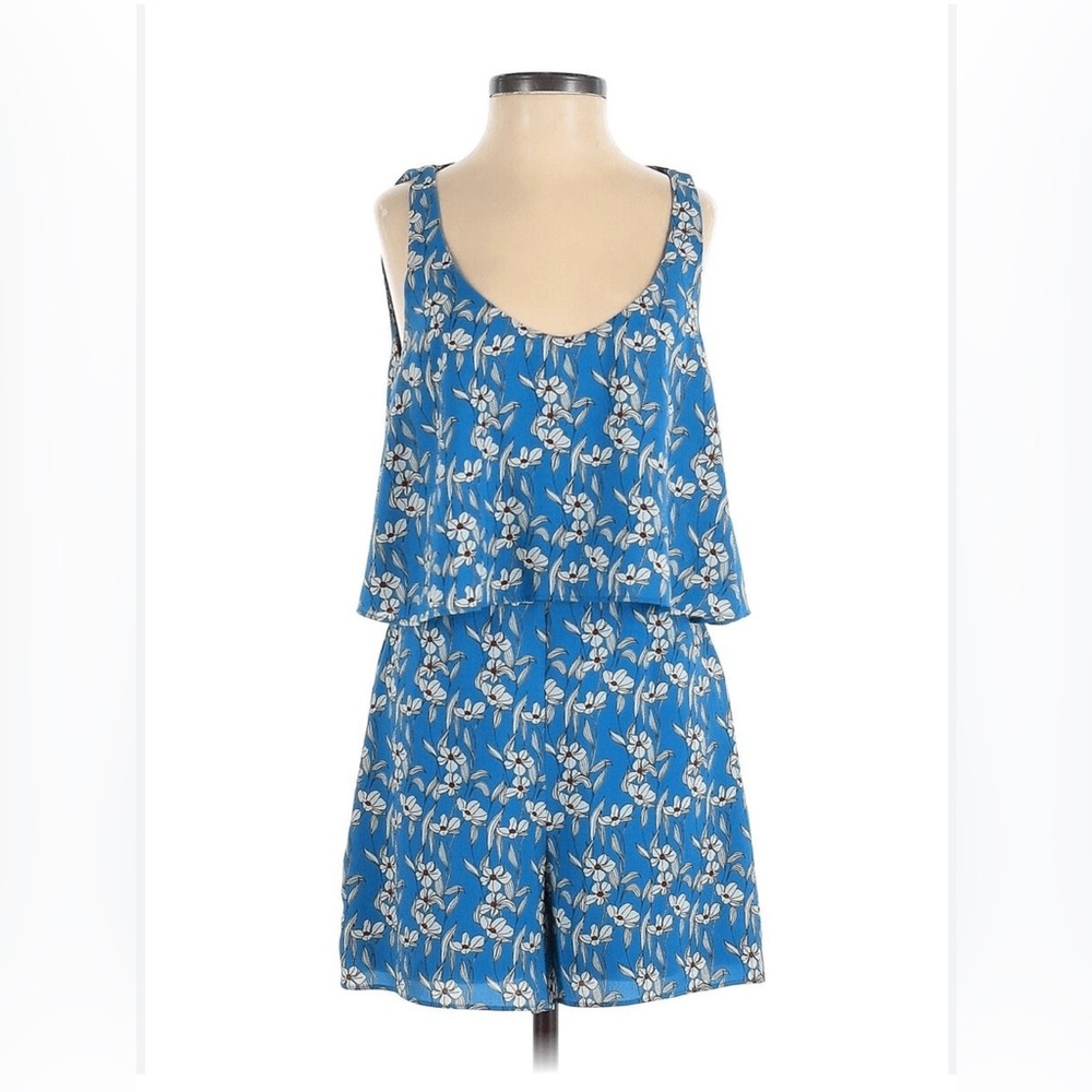 Zara blue floral romper size L